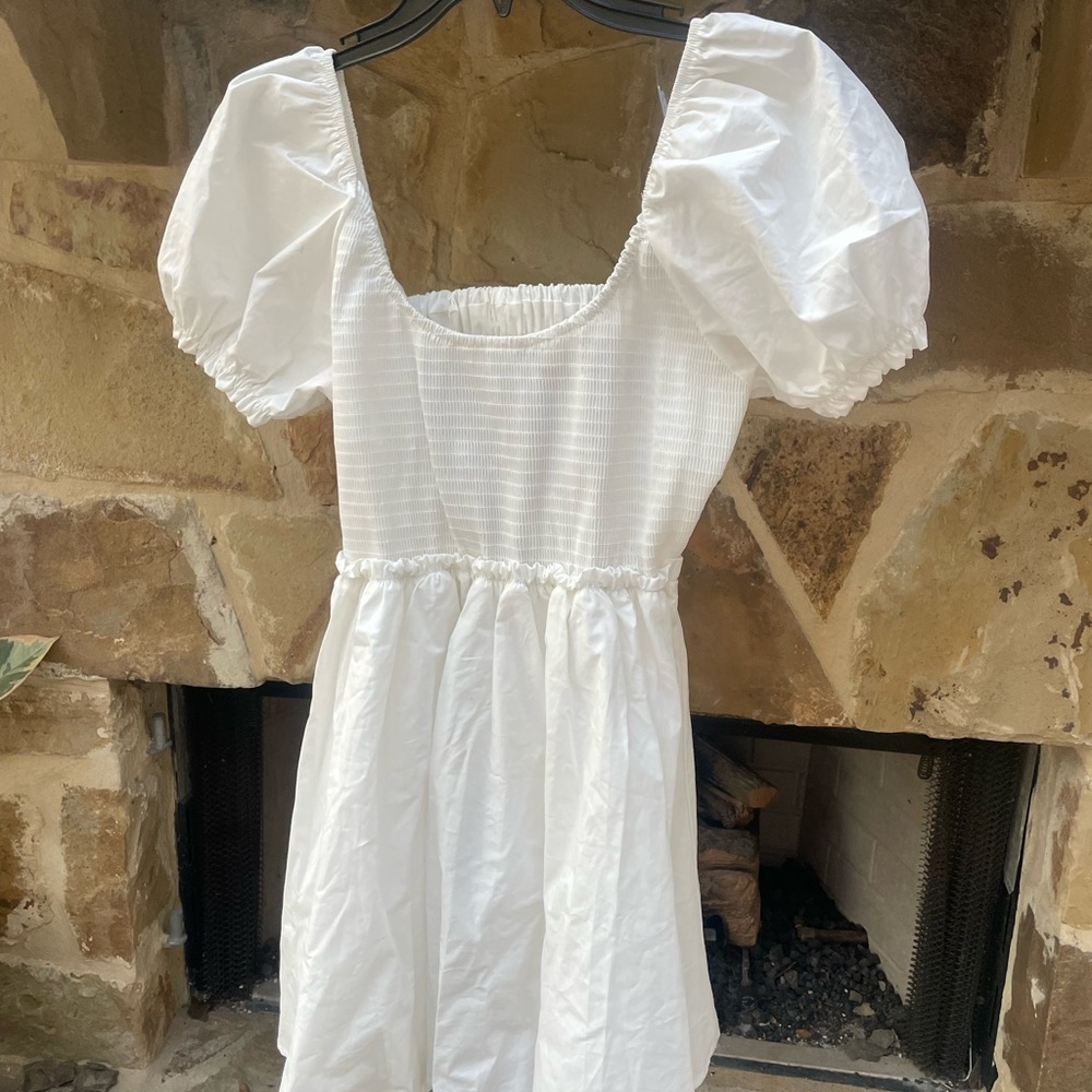 Princess Polly White Puff Sleeve Dress